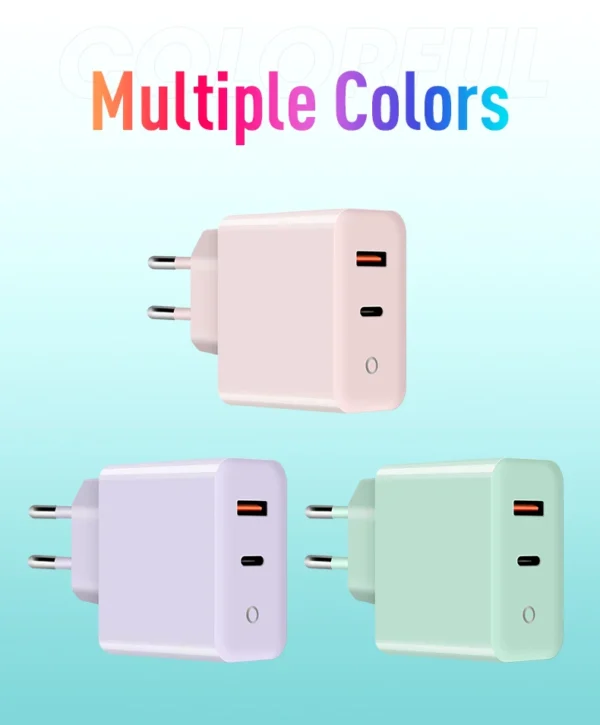 The PD38CA 38W GaN charger is designed to work with a wide range of devices, including the Surface Pro, MacBook, iPad, and other USB-C devices. With advanced GaN technology, this charger delivers fast and efficient charging while maintaining a compact size. Ideal for professionals, travelers, and students on the go, it provides the power needed to keep your devices running smoothly. It also features multiple safety features to prevent overheating and overcharging.